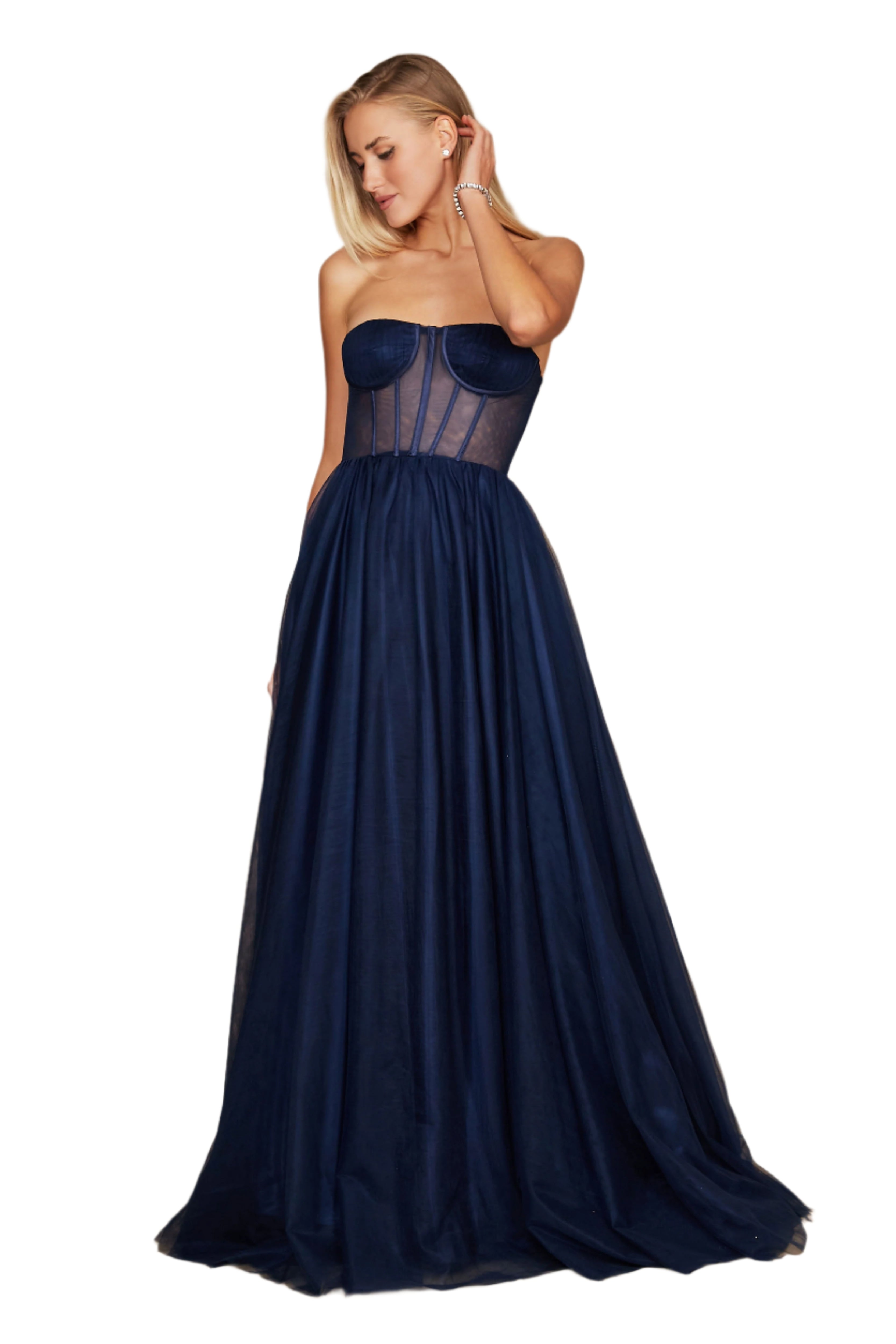Dylan and Davids Corset-Style Prom Party Formal Ball Gown Dress-3